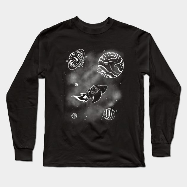 Spacefarer Long Sleeve T-Shirt by RocketHamStudios